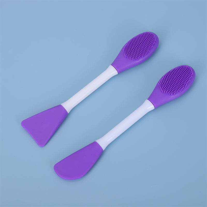 Dual Head Silicone Facial Cleansing and Mask Application Brush