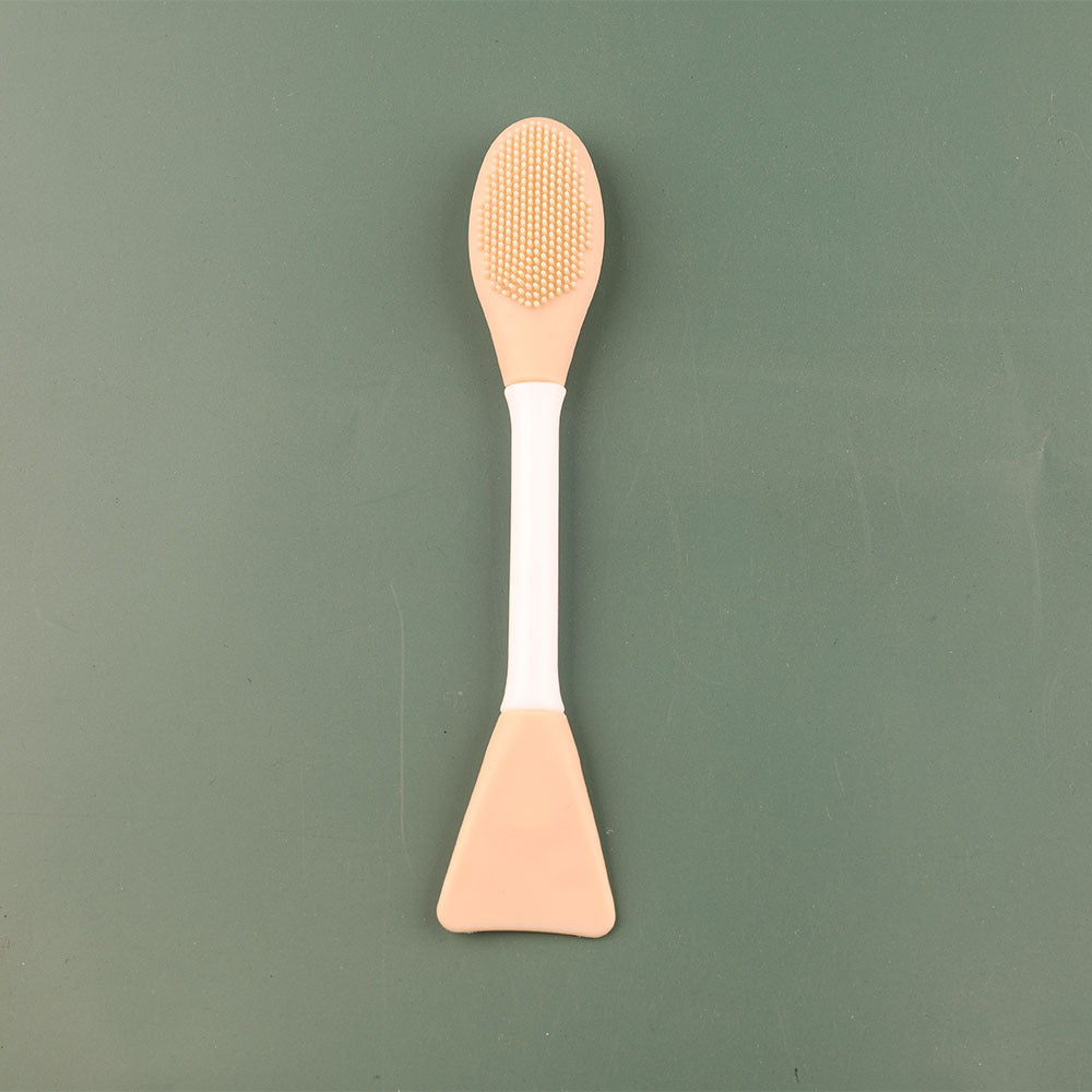 Dual Head Silicone Facial Cleansing and Mask Application Brush