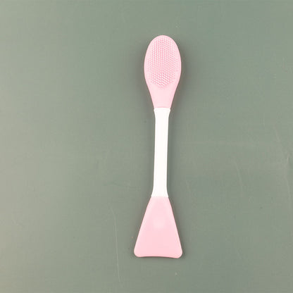 Dual Head Silicone Facial Cleansing and Mask Application Brush