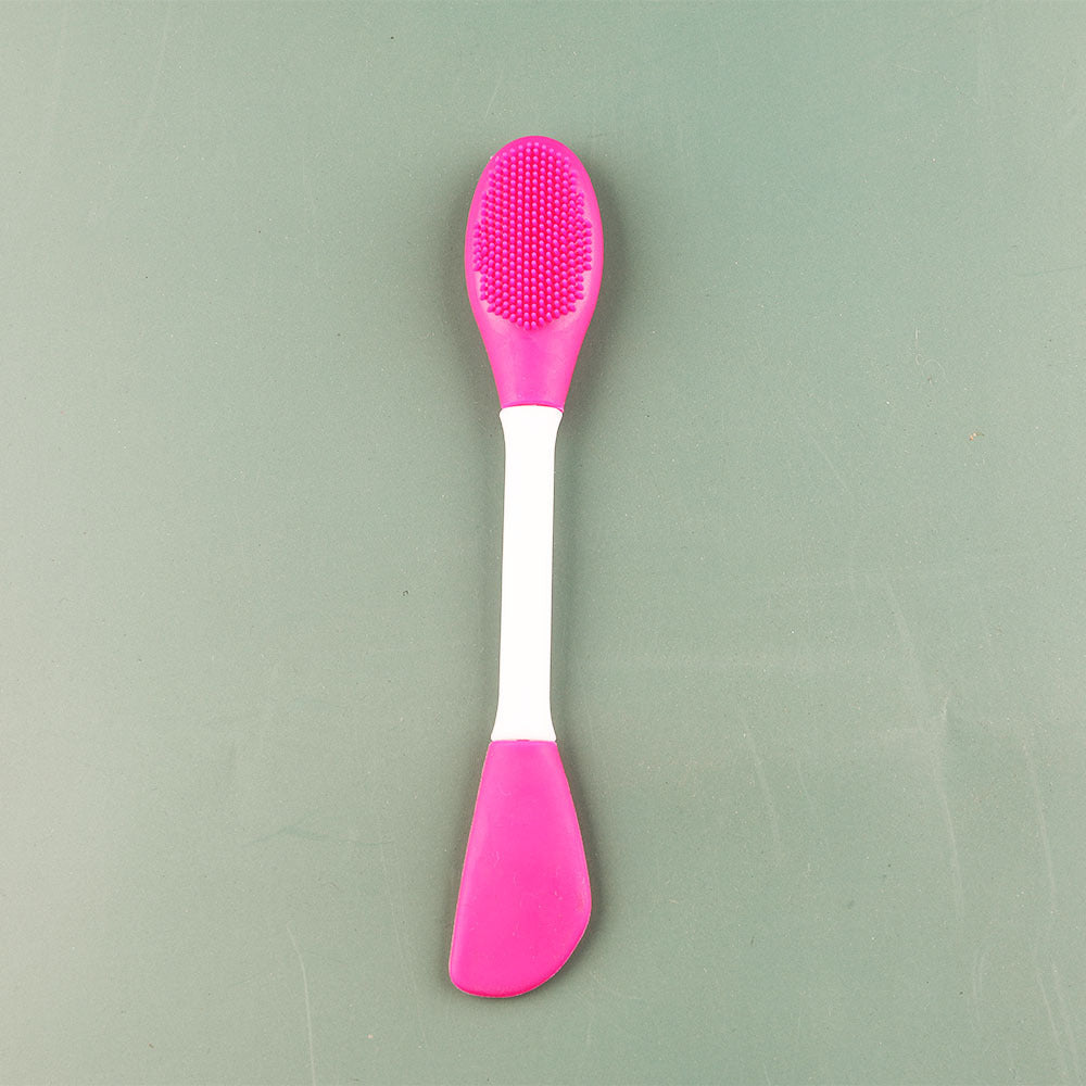 Dual Head Silicone Facial Cleansing and Mask Application Brush
