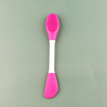 Dual Head Silicone Facial Cleansing and Mask Application Brush