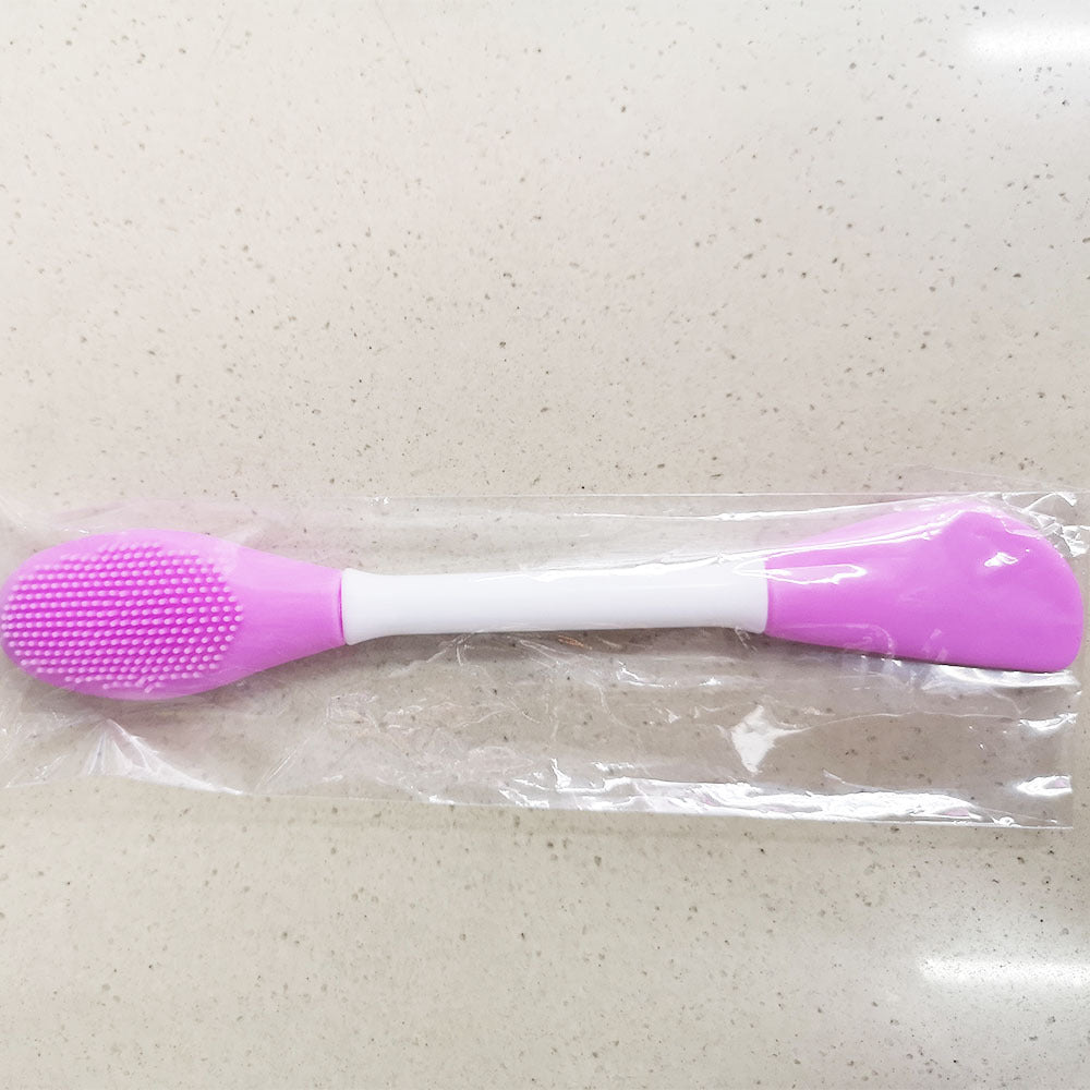 Dual Head Silicone Facial Cleansing and Mask Application Brush