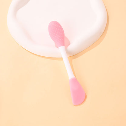 Dual Head Silicone Facial Cleansing and Mask Application Brush