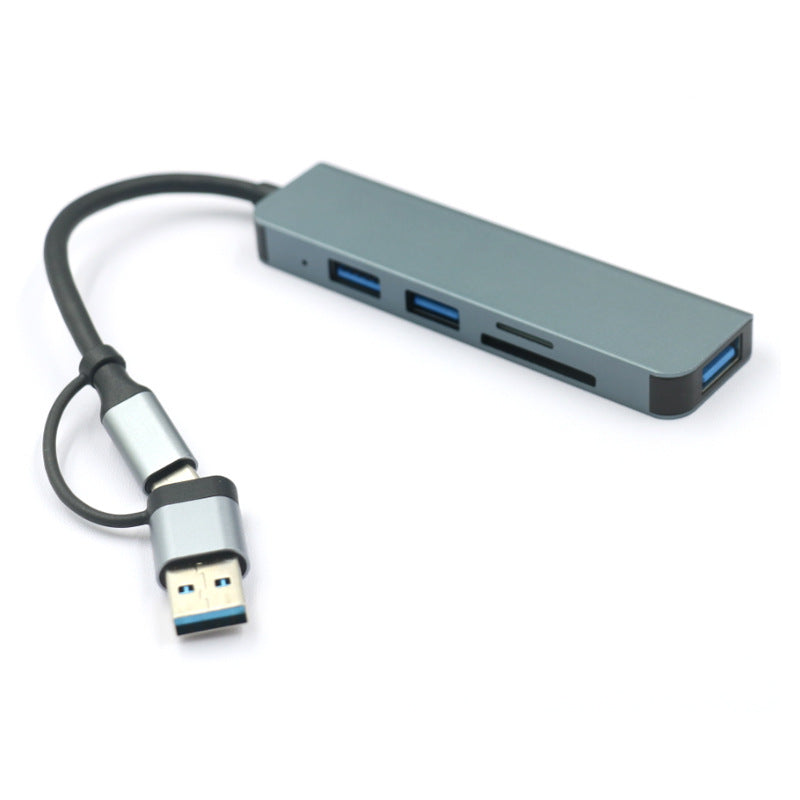 Dual-head USB Type-C Hub with 7-in-1 Ports