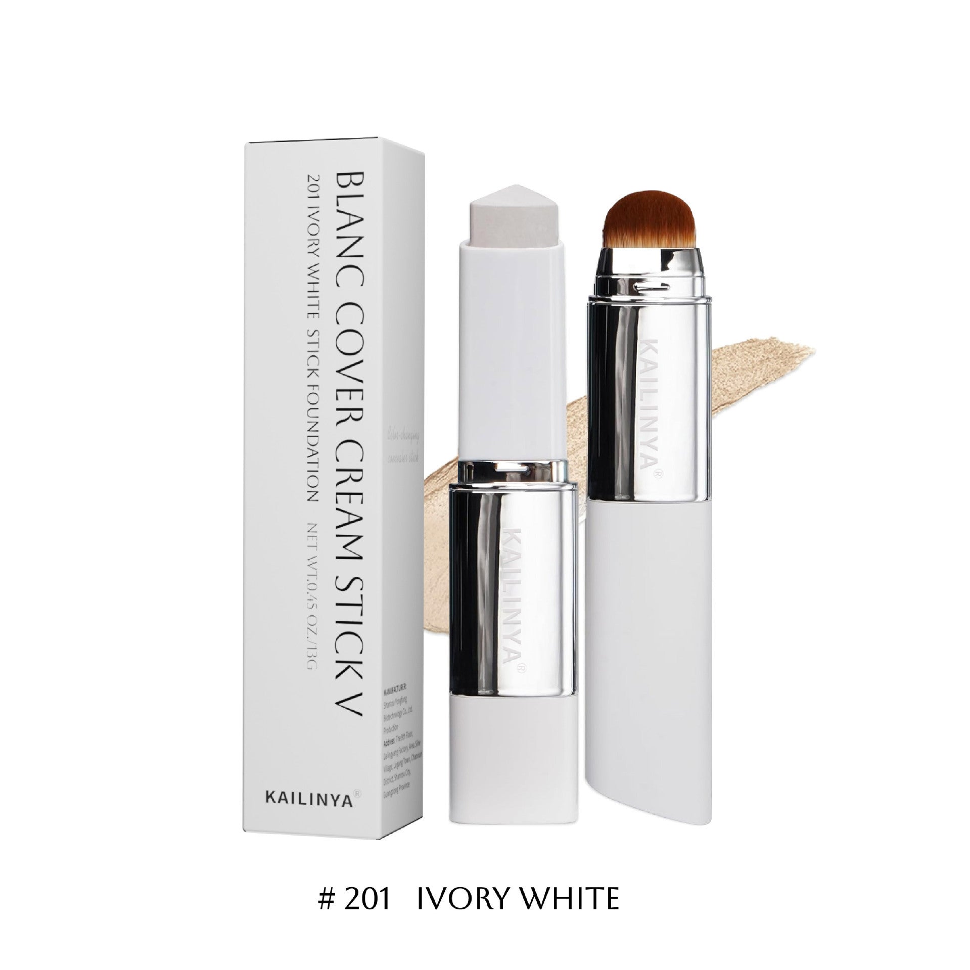 Dual-headed color-changing foundation stick