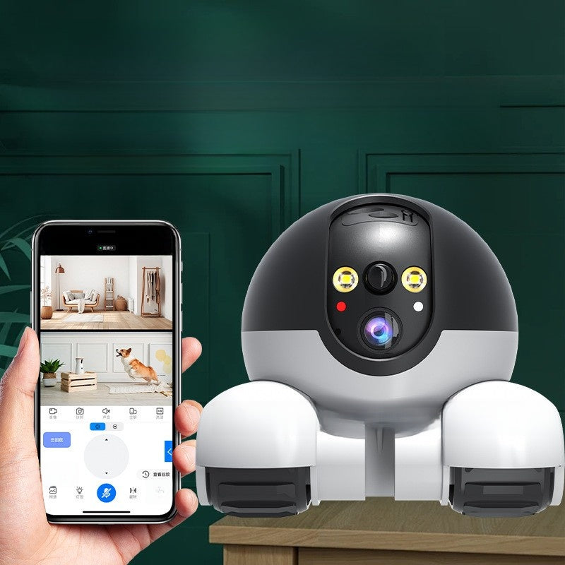 Dual-lens dual-screen monitoring