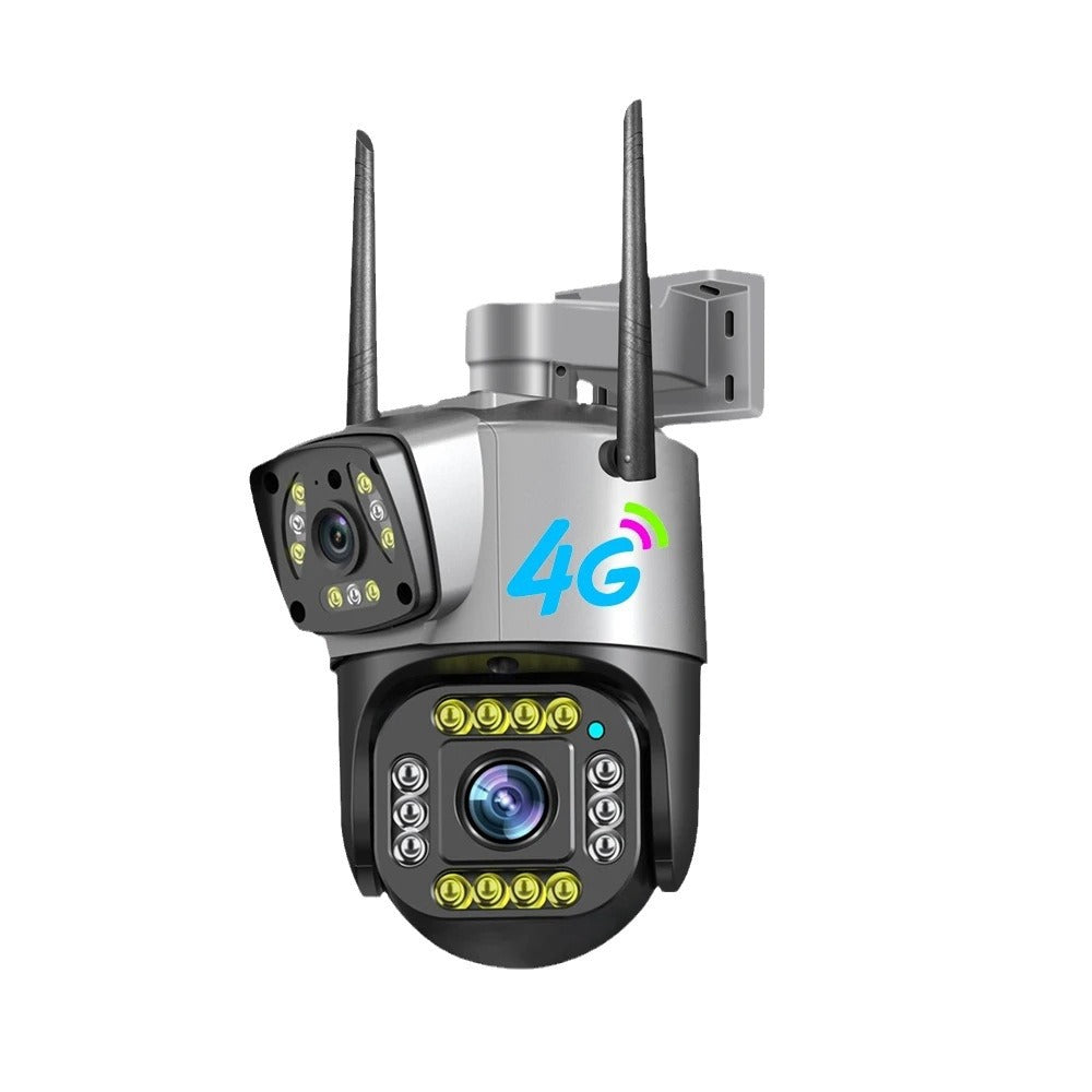 Dual Lens Home Security Camera with Voice Intercom