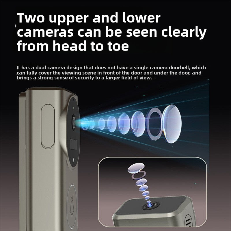 Dual-lens video doorbell