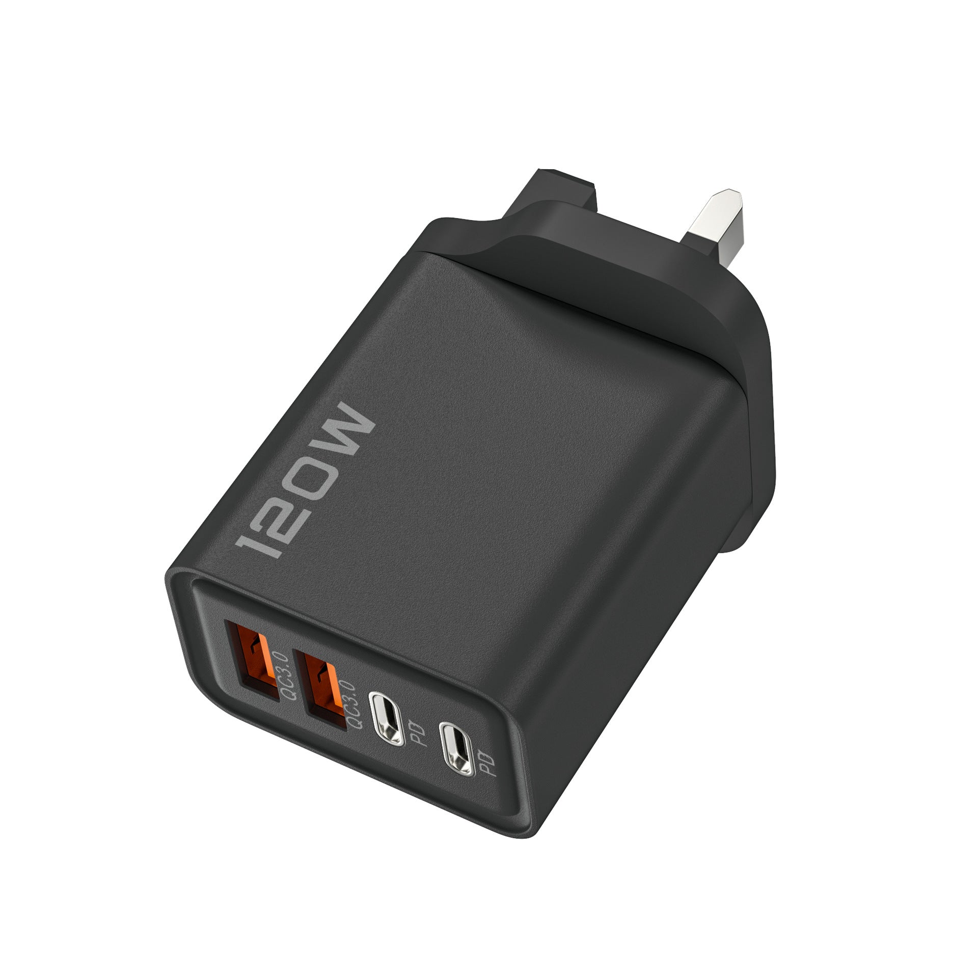 Dual PD USB Charger 120W with Multiple Ports