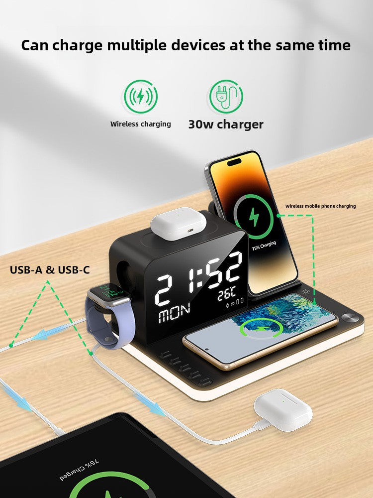 Dual Phone Three-in-One Wireless Charger Dock