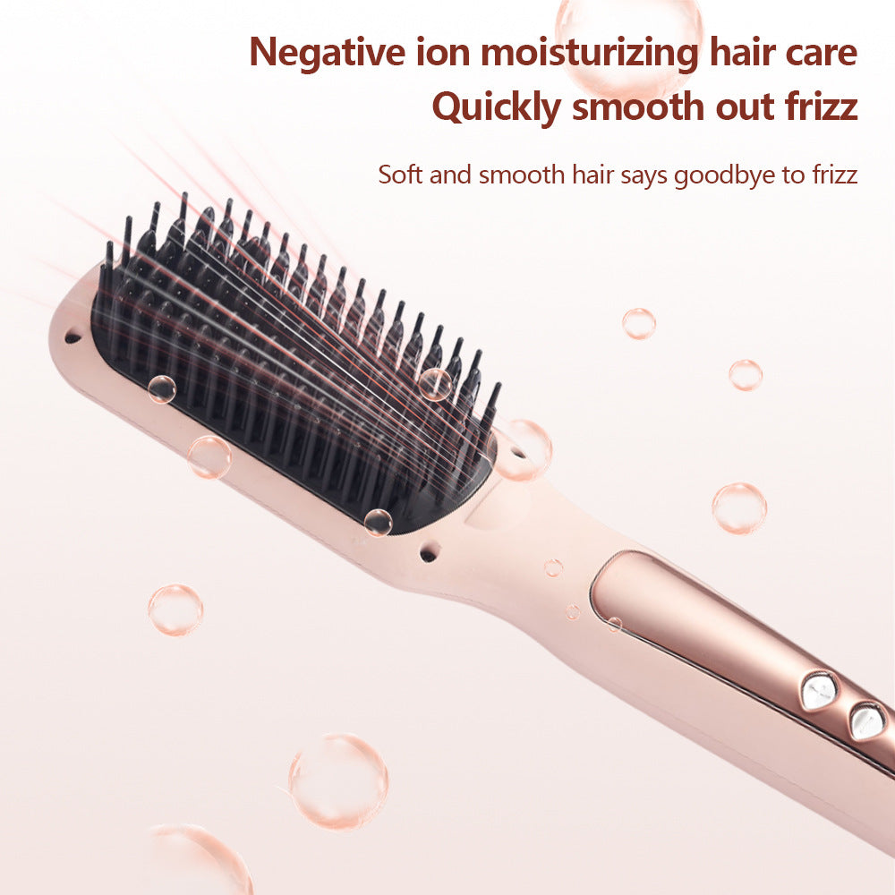 Dual-Purpose Hair Straightener and Curling Comb