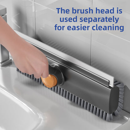 Dual-purpose hard-bristled floor brush
