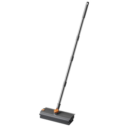 Dual-purpose hard-bristled floor brush