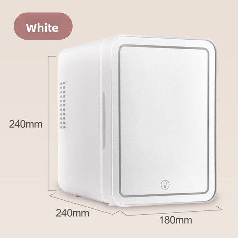 Dual Purpose Makeup Mirror Mini Refrigerator