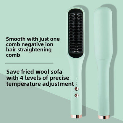 Dual-purpose splint dormitory electric curly hair comb