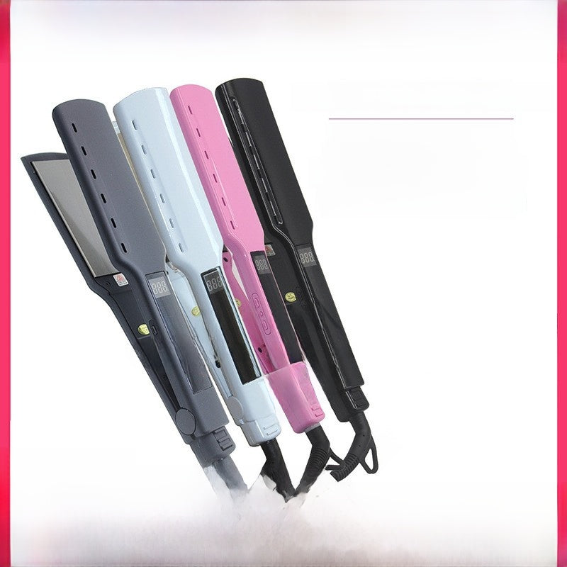 Dual-purpose straightener and curling iron electric clamp plate