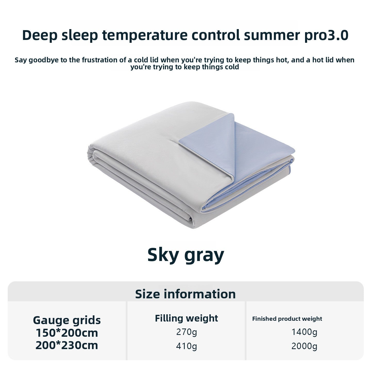 Dual-Sense Cooling Air Conditioning Quilt