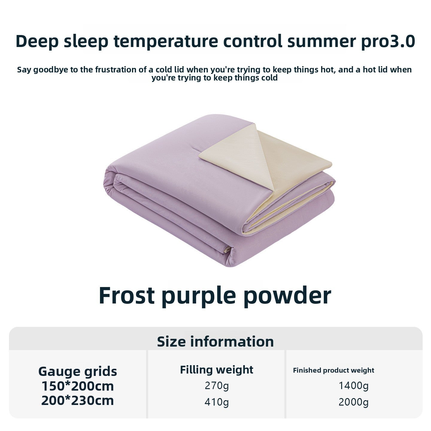 Dual-Sense Cooling Air Conditioning Quilt