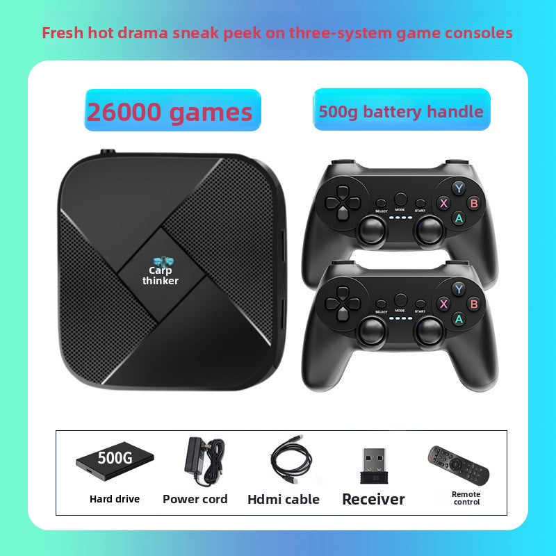 Dual System TV Game Console with Wireless Controllers