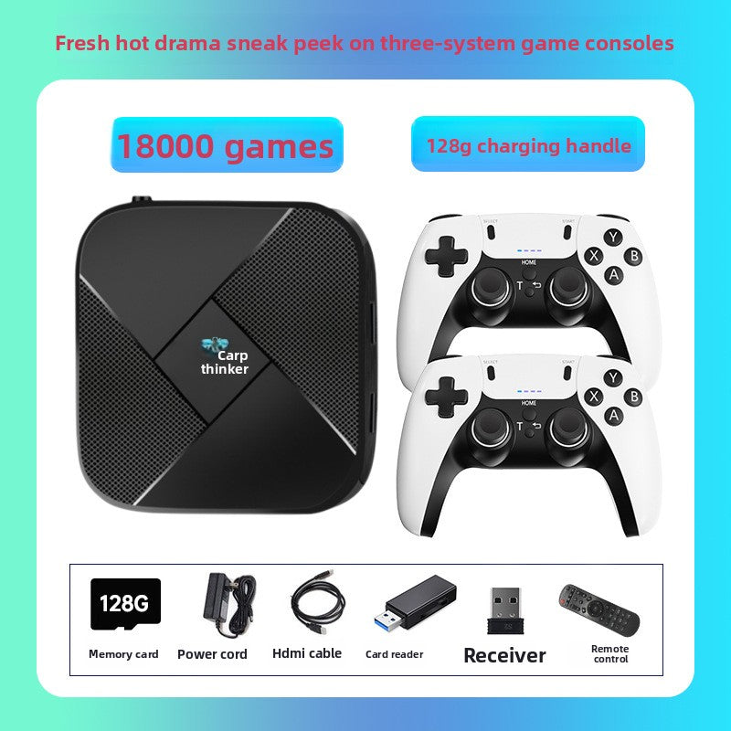 Dual System TV Game Console with Wireless Controllers
