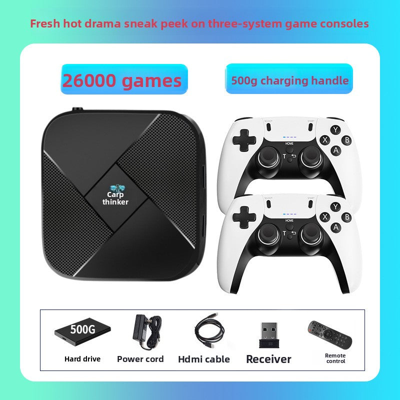Dual System TV Game Console with Wireless Controllers