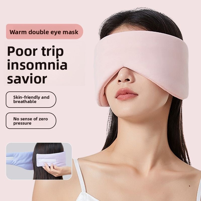 Dual-Temperature Sensation Space Capsule Eye Mask for Sleep, Light Blocking, Office Use, and Travel