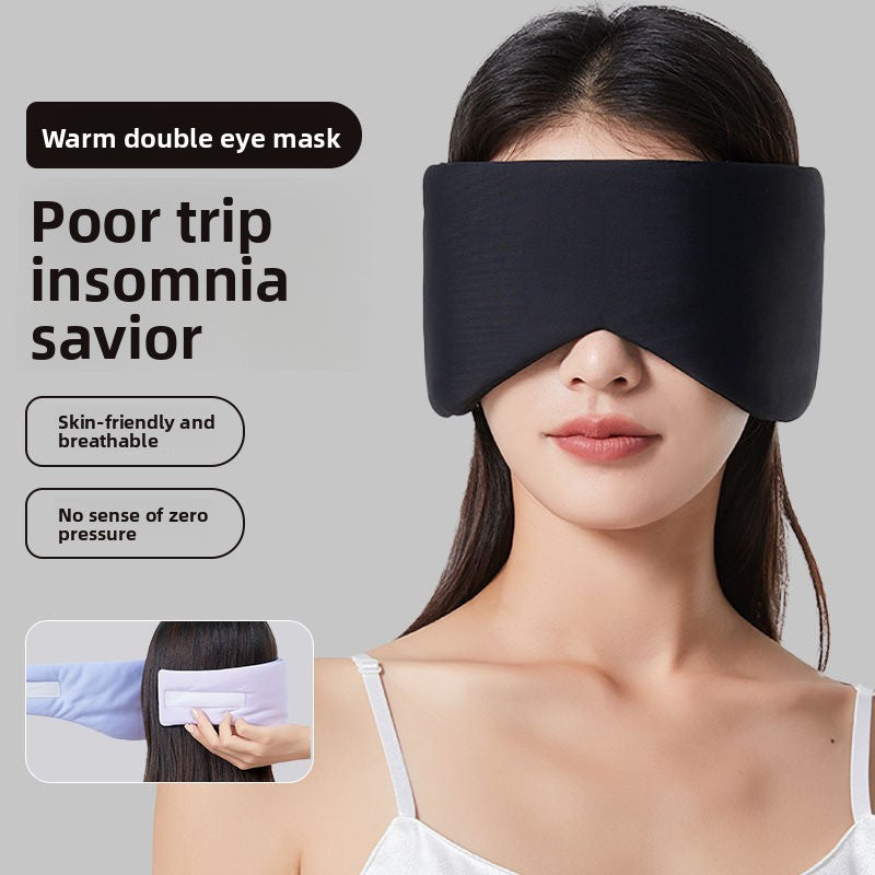 Dual-Temperature Sensation Space Capsule Eye Mask for Sleep, Light Blocking, Office Use, and Travel