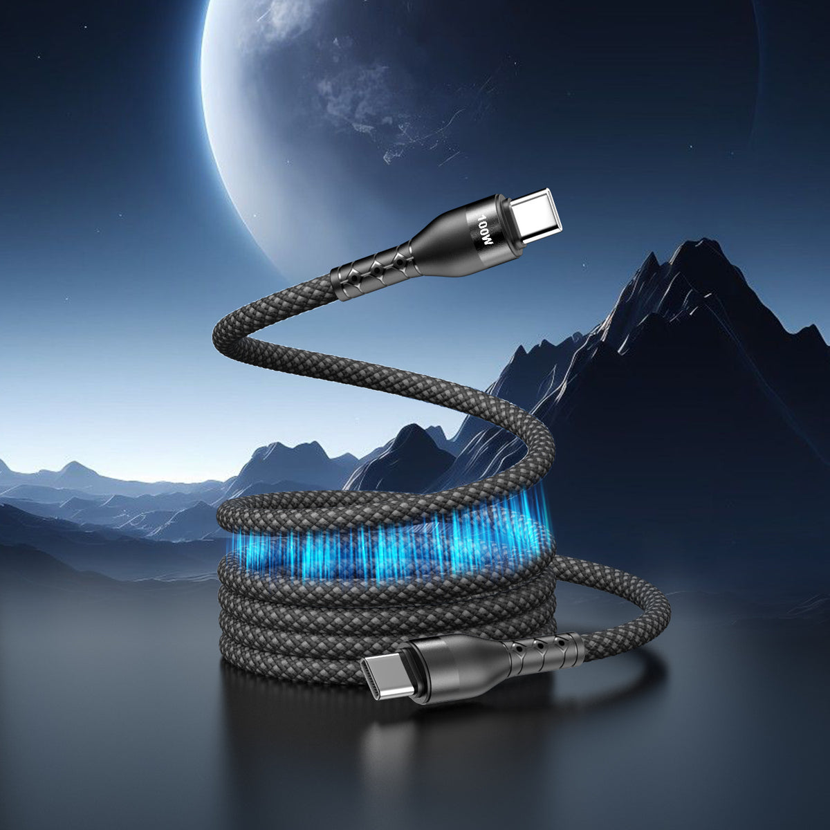 Dual Type C charging cables