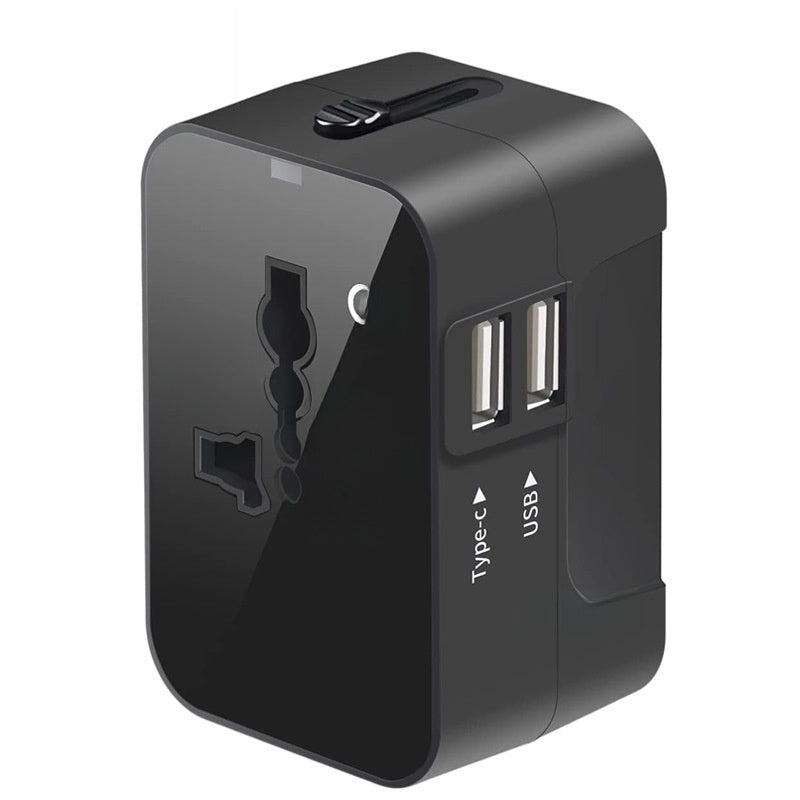 Dual USB Universal Socket Converter Travel Adapter