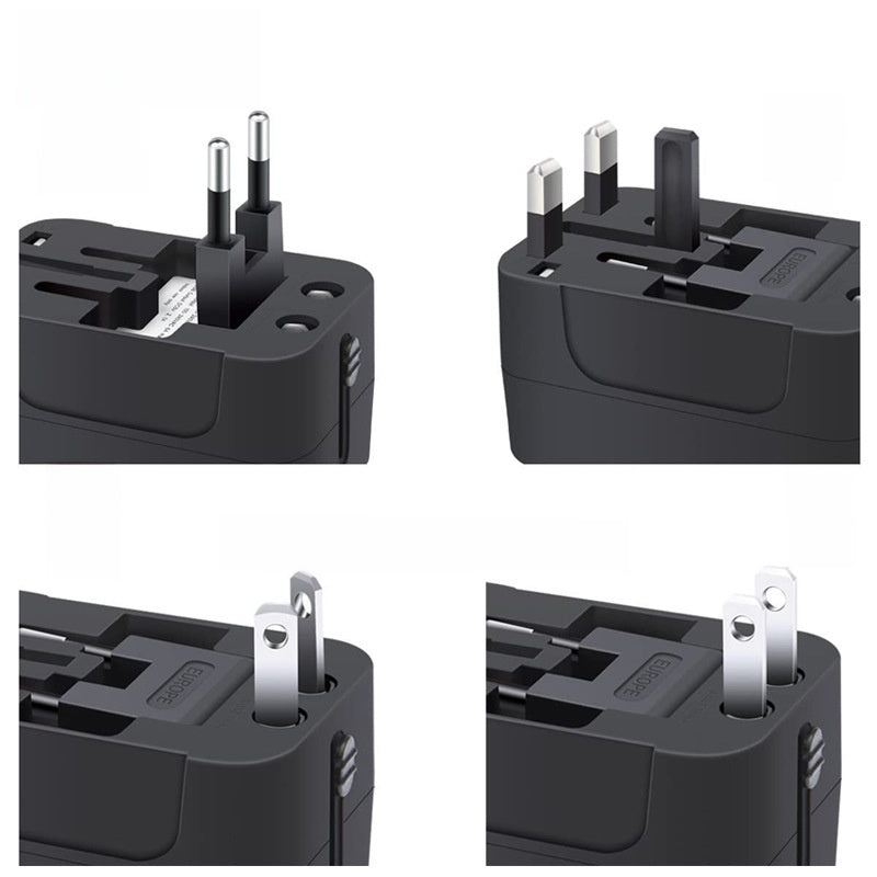 Dual USB Universal Socket Converter Travel Adapter