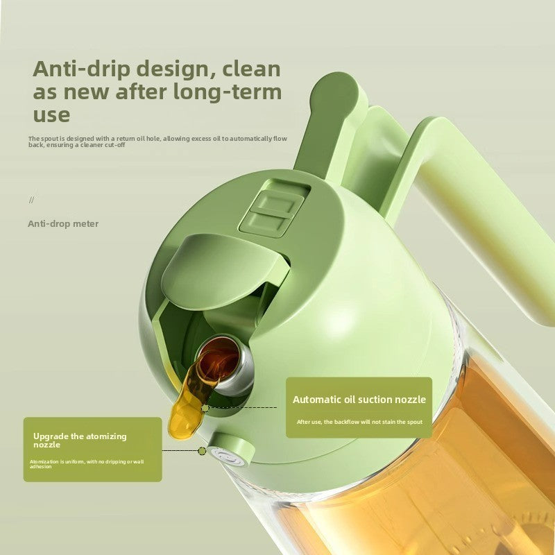 Dual-Use Glass Oil Spray Bottle