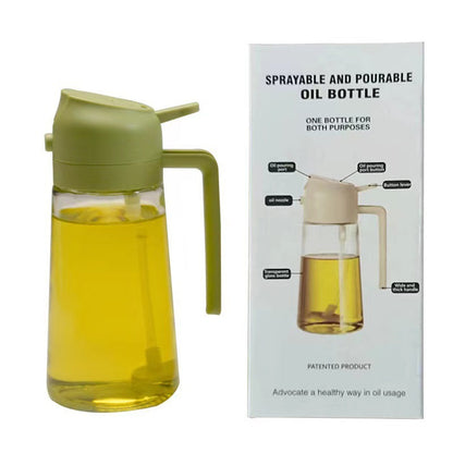 Dual-Use Glass Oil Spray Bottle