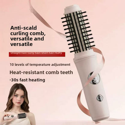 Dual-Use Wireless Hair Straightening and Curling Comb