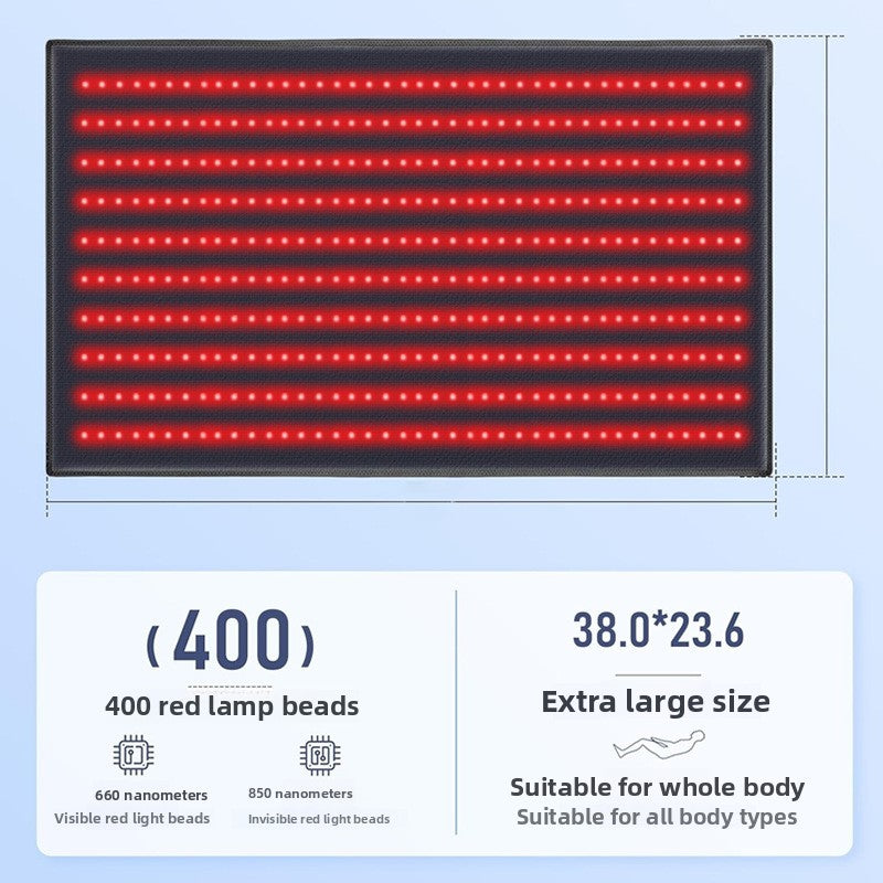 Dual-Wave Infrared Heating Pad with Red Light Therapy