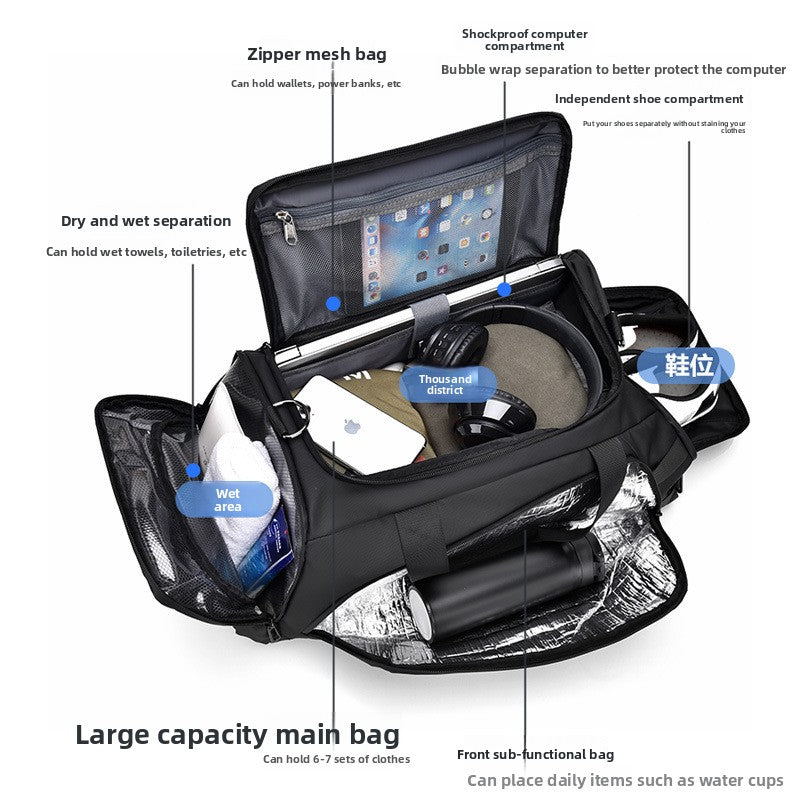 Duffle Bag with Dry Wet Compartment
