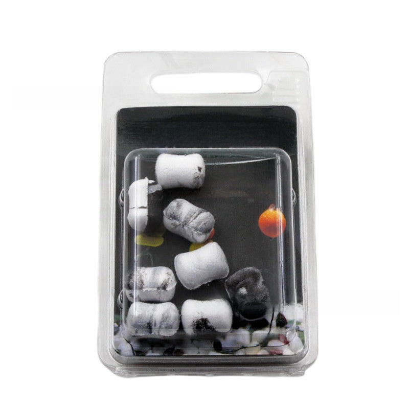 Dumbbell-shaped colored floating ball bait