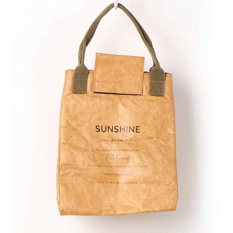 DuPont Paper Kraft Paper Lunch Bag Aluminum Foil Insulation Bag Lunch Box Bag Waterproof Picnic Lunch Box Bag Lunch Box Bag Lunch Bag
