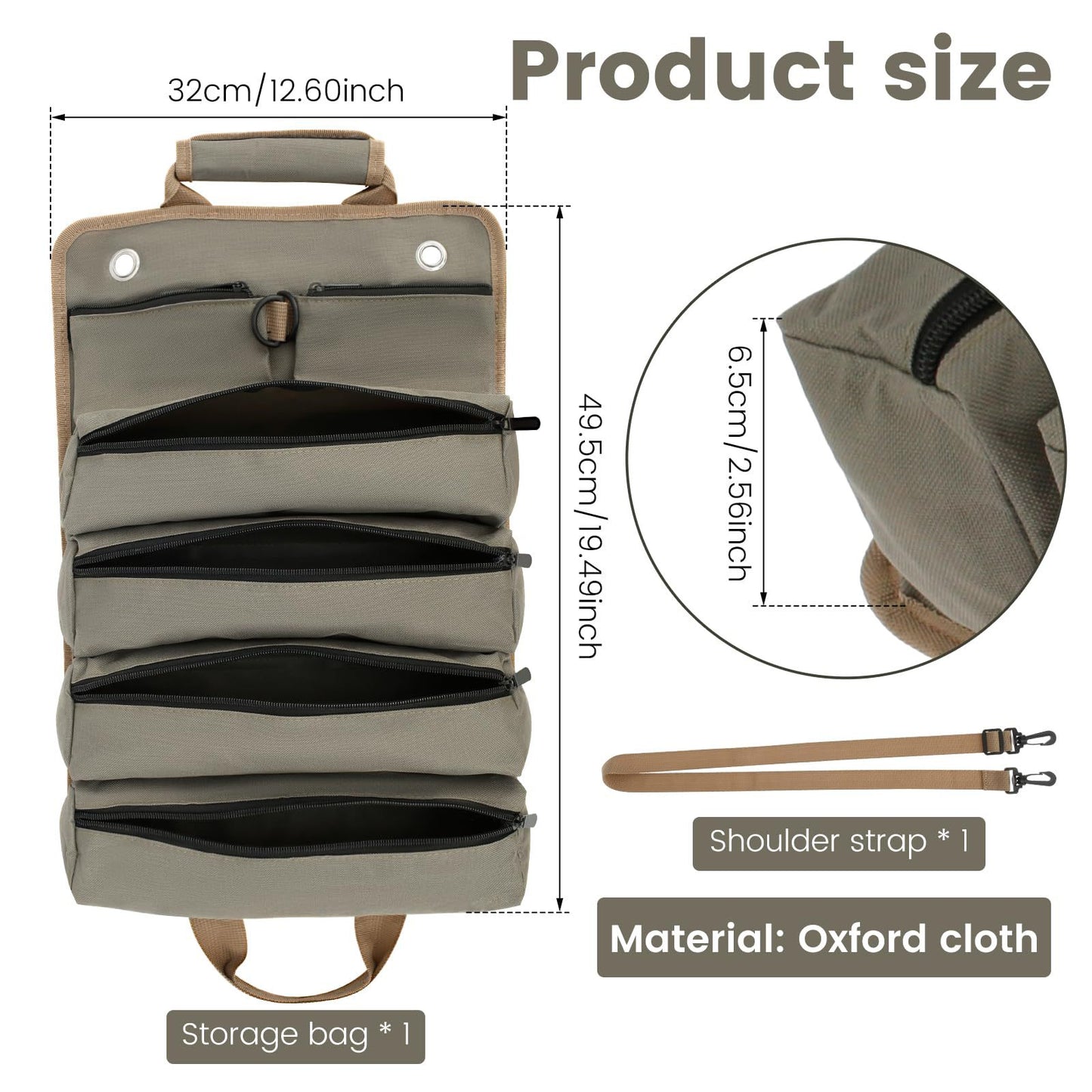 Durable Canvas Tool Storage Bag