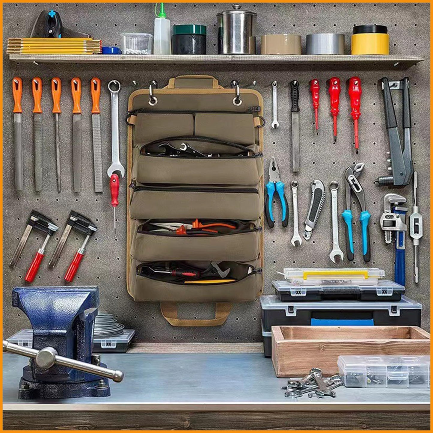 Durable Canvas Tool Storage Bag