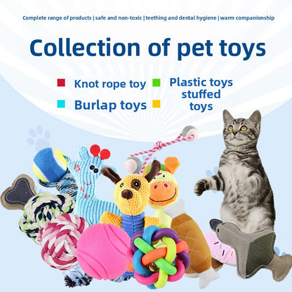 Durable Chew Rope Dog Toys with Sound