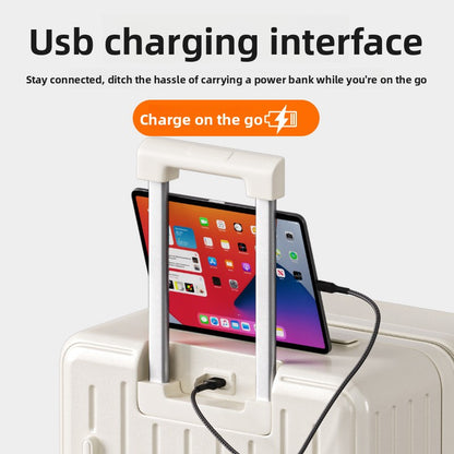 Durable password-locked silent suitcase