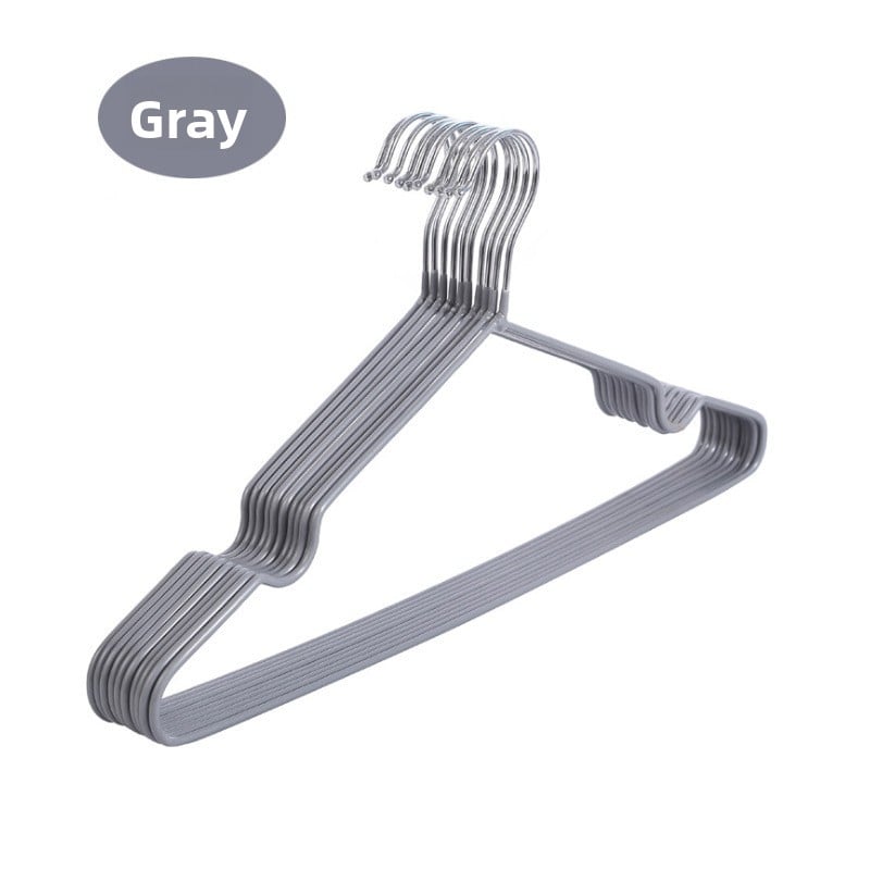 Durable Plastic-Coated Anti-Slip Clothes Hangers for Home Use (10-Pack)