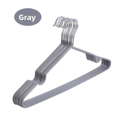 Durable Plastic-Coated Anti-Slip Clothes Hangers for Home Use (10-Pack)