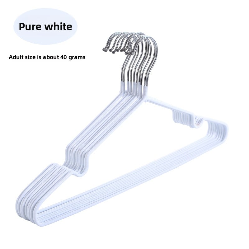 Durable Plastic-Coated Anti-Slip Clothes Hangers for Home Use (10-Pack)