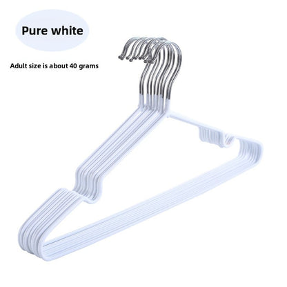 Durable Plastic-Coated Anti-Slip Clothes Hangers for Home Use (10-Pack)
