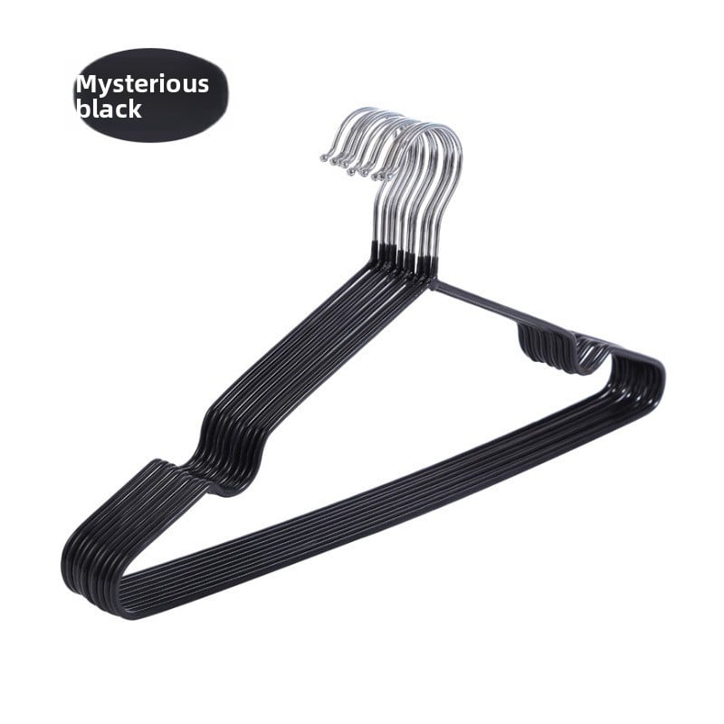 Durable Plastic-Coated Anti-Slip Clothes Hangers for Home Use (10-Pack)