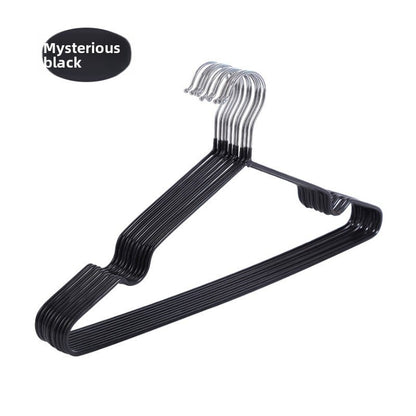 Durable Plastic-Coated Anti-Slip Clothes Hangers for Home Use (10-Pack)