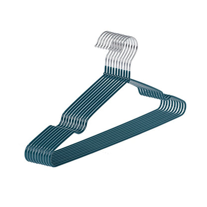 Durable Plastic-Coated Anti-Slip Clothes Hangers for Home Use (10-Pack)
