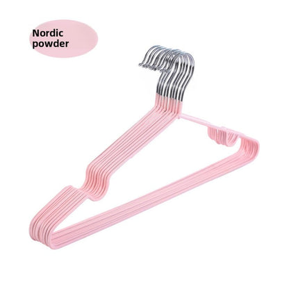 Durable Plastic-Coated Anti-Slip Clothes Hangers for Home Use (10-Pack)