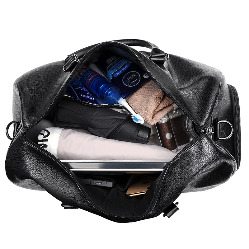 Durable PVC Travel Crossbody Bag with Shoe Compartment